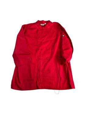 Chef Works Red Chef Coat Jacket XL Double Breasted Restaurant Kitchen Uniform